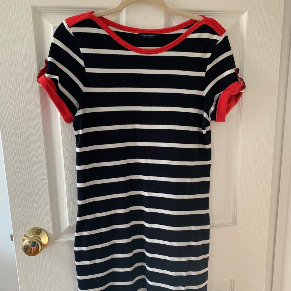 Lands End terry shirt dress